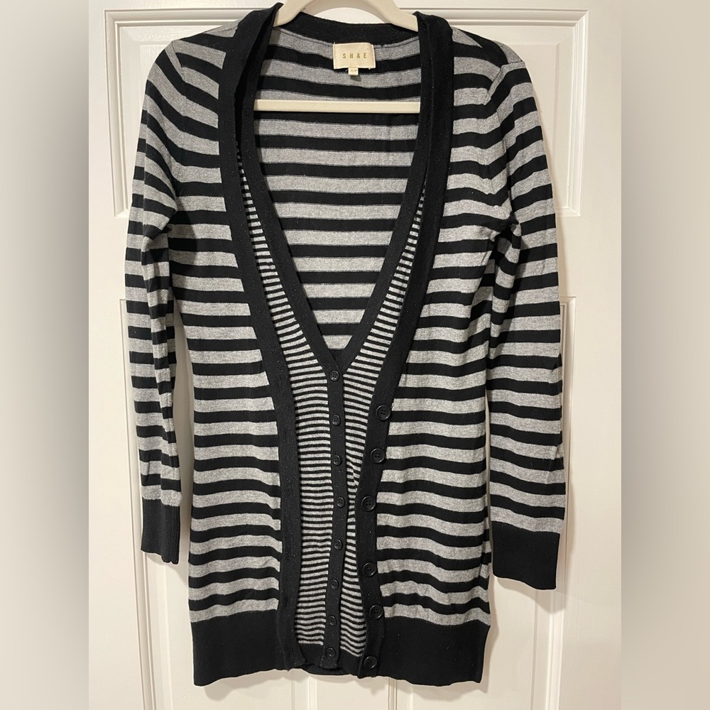 Shae Striped Cardigan